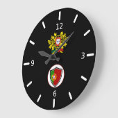 Portuguese flag-emblem large clock große wanduhr (Winkel)