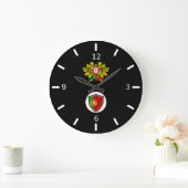 Portuguese flag-emblem large clock große wanduhr (Zuhause)
