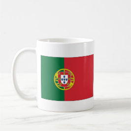 Portuguese Flag Mug With name of Portuguese Anthem Kaffeetasse