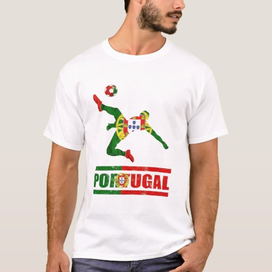 Portuguese Flag Portugal Soccer Portuguese Pride T-Shirt (Vorderseite)
