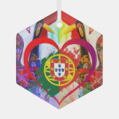 Portuguese folk art ornament aus glas (Vorderseite)