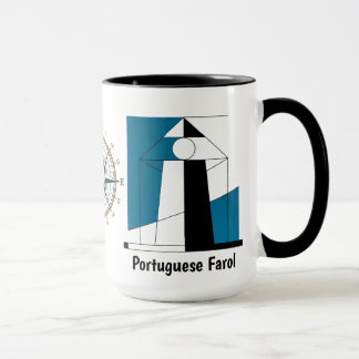 Portuguese Lighthouse Mug – Modern Farol Art Coffe Tasse