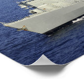 Portuguese navy frigate NRP Bartolomeu Dias Poster (Ecke)