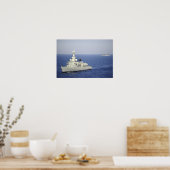 Portuguese navy frigate NRP Bartolomeu Dias Poster (Küche)