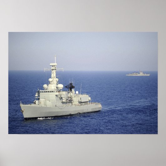 Portuguese navy frigate NRP Bartolomeu Dias Poster (Vorne)