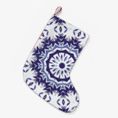 Portuguese ornamental azulejo ceramic. Minimal des Kleiner Weihnachtsstrumpf (Vorderansicht (hängend))