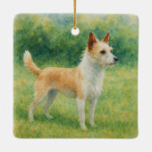 Portuguese Podengo Keramikornament (Rückseite)