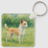 Portuguese Podengo Schlüsselanhänger (Rückseite)