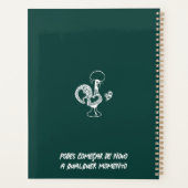  Portuguese Rooster Modern Silhouette with quote Planer (Rückseite)