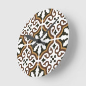 Portuguese tiles 3 runde wanduhr (Winkel)