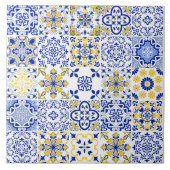 Portuguese Tiles Pattern Ceramic Tile  Fliese (Vorderseite)