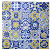 Portuguese Tiles Pattern Ceramic Tile  Fliese (Vorderseite)