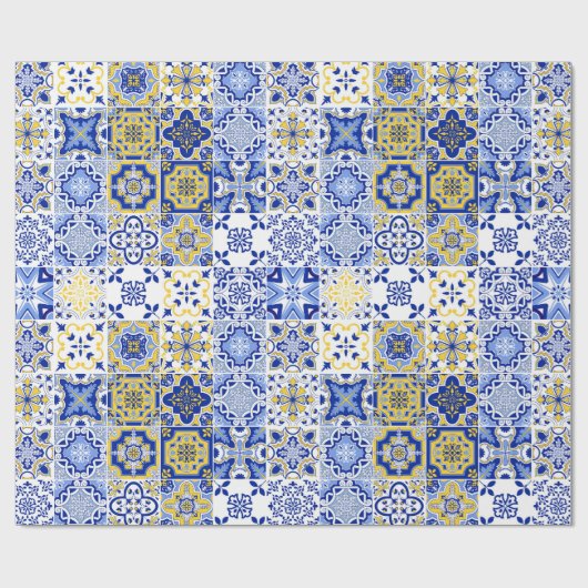 Portuguese Tiles Pattern  Geschenkpapier (Flach)