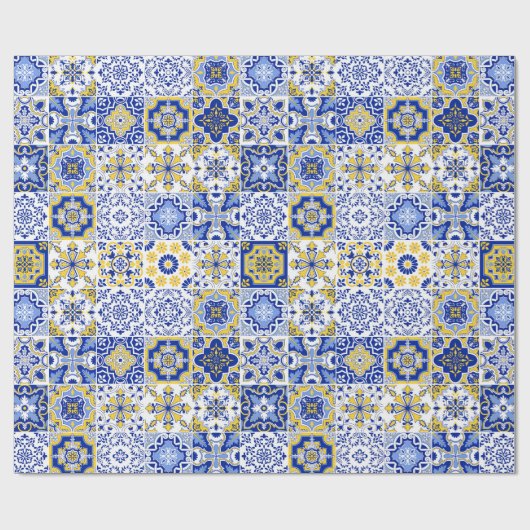 Portuguese Tiles Pattern Geschenkpapier (Flach)