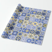 Portuguese Tiles Pattern Geschenkpapier (Ungerollt)
