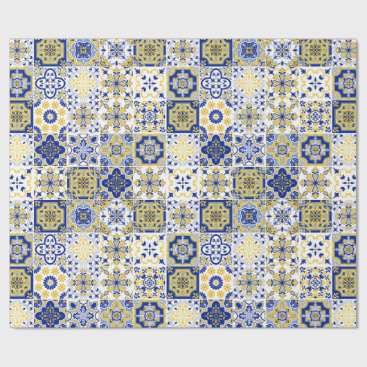Portuguese Tiles Pattern  Geschenkpapier (Flach)