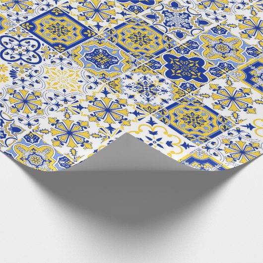 Portuguese Tiles Pattern  Geschenkpapier (Ecke)