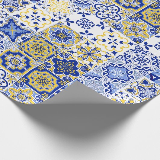 Portuguese Tiles Pattern  Geschenkpapier (Ecke)
