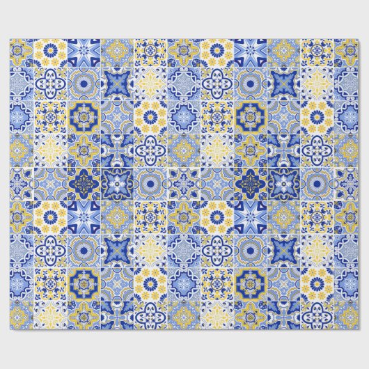 Portuguese Tiles Pattern Geschenkpapier (Flach)