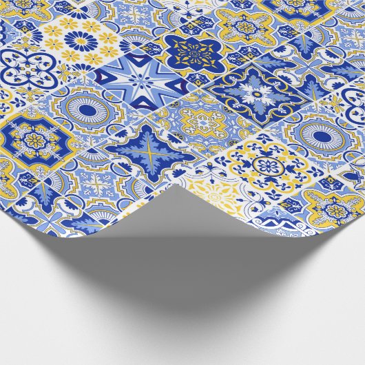 Portuguese Tiles Pattern  Geschenkpapier (Ecke)