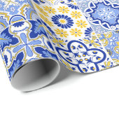 Portuguese Tiles Pattern  Geschenkpapier (Rolleneckpunkt)