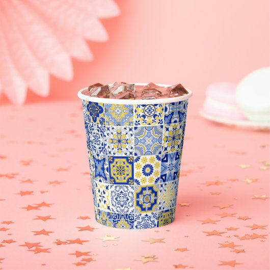 Portuguese Tiles Pattern  Pappbecher (Insitu)