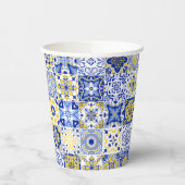 Portuguese Tiles Pattern  Pappbecher (Links)