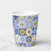 Portuguese Tiles Pattern  Pappbecher (Vorderseite)