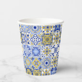 Portuguese Tiles Pattern Pappbecher (Vorderseite)