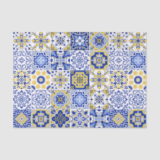 Portuguese Tiles Pattern Seidenpapier (Vorderseite)