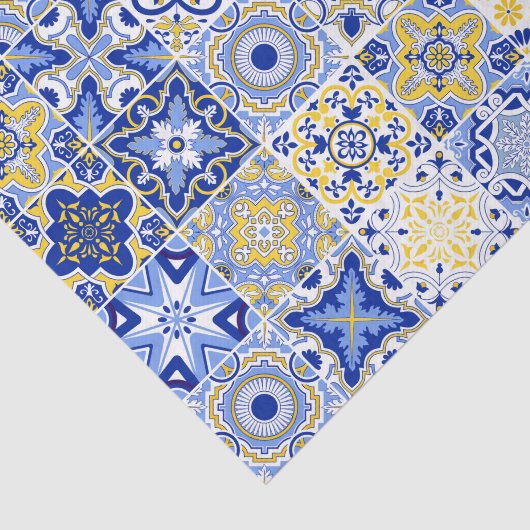 Portuguese Tiles Pattern Seidenpapier (Ausschnitt)