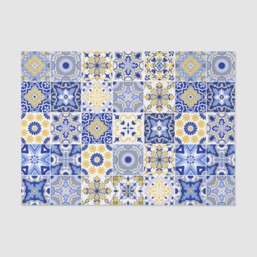 Portuguese Tiles Pattern  Seidenpapier (Vorderseite)