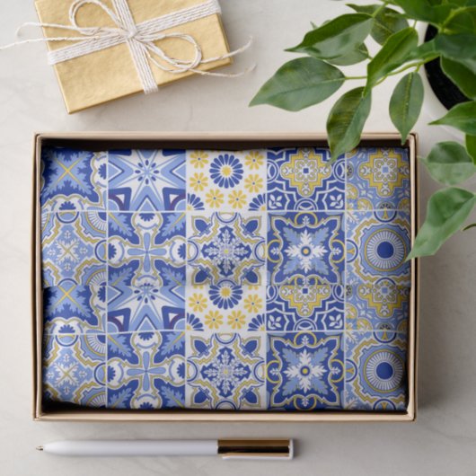 Portuguese Tiles Pattern  Seidenpapier (Geschenk)