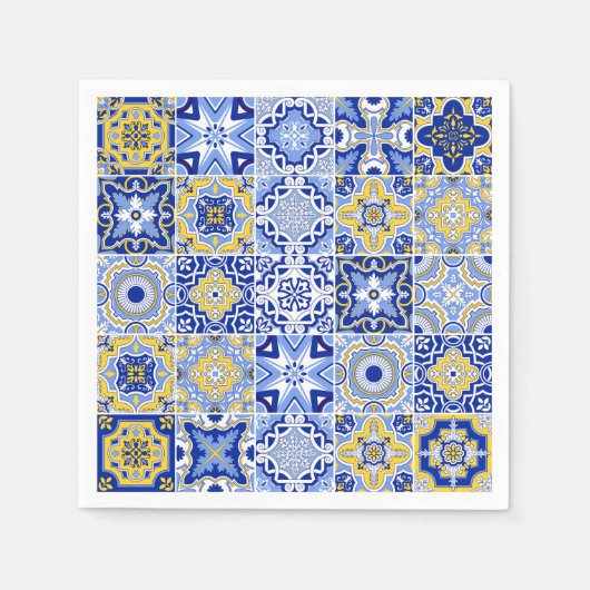 Portuguese Tiles Pattern  Serviette (Vorderseite)