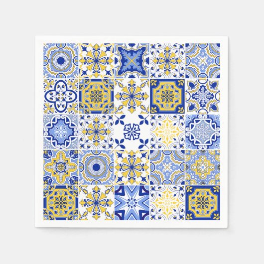 Portuguese Tiles Pattern  Serviette (Vorderseite)