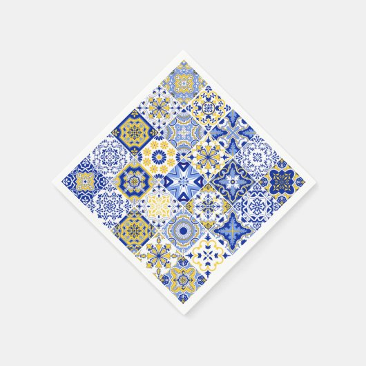 Portuguese Tiles Pattern  Serviette (Ecke)