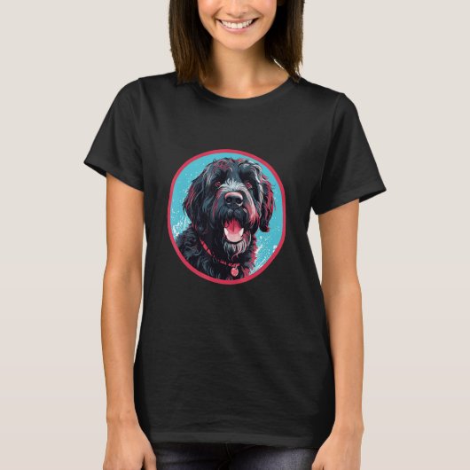 Portuguese Water Dog Breed Dog Design 1 T-Shirt (Vorderseite)
