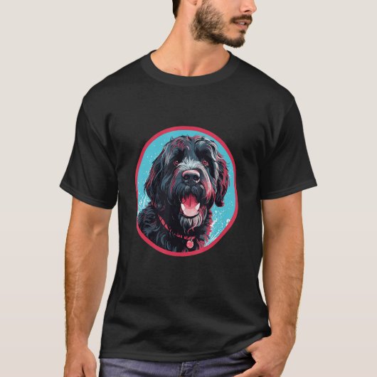 Portuguese Water Dog Breed Dog Design 1 T-Shirt (Vorderseite)