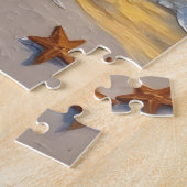 Portuguese Water Dog Christmas Beach Boardwalk Puzzle (Seite)