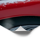 Portuguese Water Dog Christmas Red Truck Holiday Poster (Ecke)