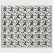 Portuguese Water Dog Christmas Wrapping Paper Geschenkpapier (Flach)