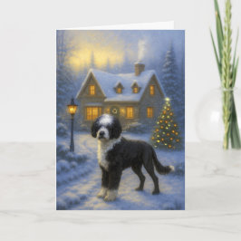 Portuguese Water Dog Holiday Card Feiertagskarte