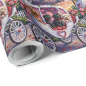 Portuguese Water Dog Valentine's Day Geschenkpapier (Rolleneckpunkt)