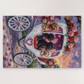 Portuguese Water Dog Valentine's Day Puzzle (Horizontal)