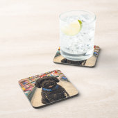 Portuguese Water Dogs Anime Anemi Coasters Set 6 Getränkeuntersetzer (Rechte Seite)