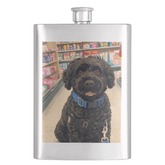 Portuguese Water Dogs Anime Classic Flask Flachmann (Vorderseite)
