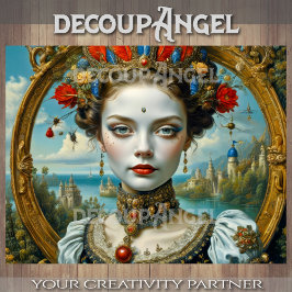 Porzellan Beauty - Decoupage - Seidenpapier