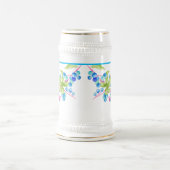 Porzellan Berries auf einem Stein Bierglas (Mittel)