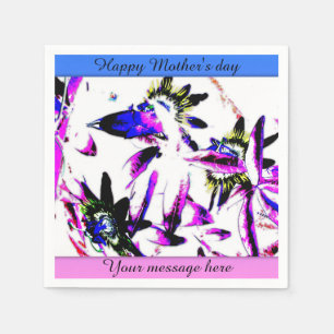 Porzellan Blume Muttertag Zollpapier Napkins Serviette