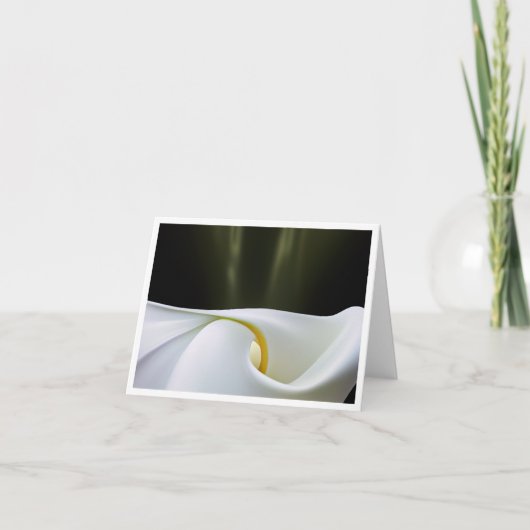 Porzellan Calla Note Card Dankeskarte (Vorderseite)